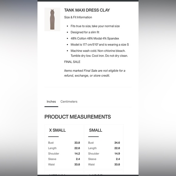 New With Tags NWT Éterne Tank Maxi Dress in Sand Small - Picture 7 of 7